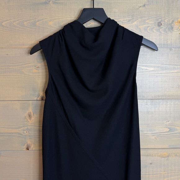 Rick Owens Glitter FW 2017 Black Viscose & Wool Blend Bonnie Dress Women's US 4 - Picture 2 of 8